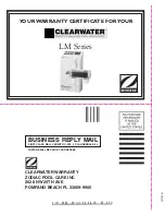 Preview for 32 page of ClearWater Zodiac LM2-24 Owner'S Manual