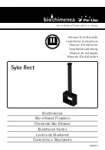 Preview for 1 page of climacity Pur Line Biochimenea Syke Rect Installation Instructions Manual