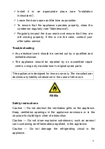 Preview for 31 page of Climadiff CLS40 Use Instructions