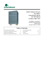 ClimateMaster AHWG Installation, Operation & Maintenance Instructions Manual preview