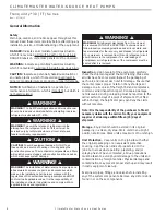 Preview for 4 page of ClimateMaster Tranquility TTD026 Series Installation Operation & Maintenance