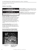 Preview for 22 page of ClimateMaster Tranquility TTD026 Series Installation Operation & Maintenance