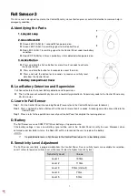 Climax Technology Fall Sensor-3 Instructions preview