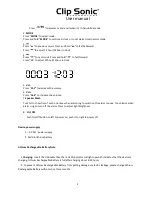 Preview for 3 page of Clip Sonic TES160 User Manual