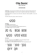 Preview for 4 page of Clip Sonic TES160 User Manual