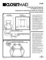 Closet Maid 11" Dual Slide Cabinet Organizer 3608 Installation Instructions preview