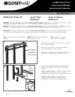 Preview for 1 page of Closet Maid ShelfTrack Drawer Kit 2811 Installation Instructions