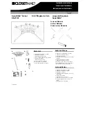 Closet Maid SuperSlide Corner Shelf Kit 5627 Installation Instructions preview