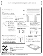 Preview for 5 page of ClosetMaid 01-14561-00 Manual