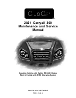 Preview for 1 page of Club Car Carryall 300 2021 Maintenance And Service Manual