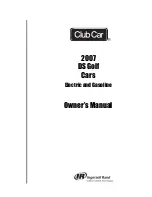 Club Car DS Golf Cars 2007 Owner'S Manual preview