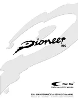 Club Car Pioneer 900 Maintenance Service Manual preview