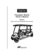 Club Car Precedent Stretch Owner'S Manual preview