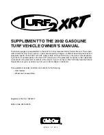 Club Car Turf 2 XRT 2002 Owner'S Manual Supplement preview