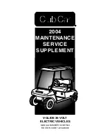 Preview for 1 page of Club Car V-GLIDE Maintenance Service Supplement