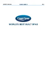 Preview for 50 page of Coast Spas CASCADE II 2022 Manual