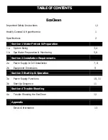 Preview for 4 page of Coast Spas EcoClean Installation & Operation Manual