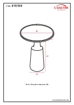 Preview for 4 page of Coaster 915109 Assembly Instructions