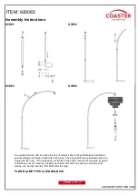 Preview for 3 page of Coaster 920065 Assembly Instructions