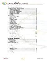 Preview for 4 page of Cobalt Digital Inc 222 BOWRIDER Owner'S Manual