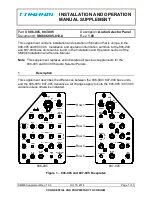 Preview for 2 page of COBHAM 806-005 Installation And Operation Manual Supplement