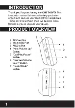 Preview for 3 page of Coby CHBT-80FD Manual