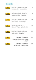 Preview for 3 page of Cochlear Nucleus Aqua+ Instructions Manual