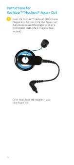 Preview for 12 page of Cochlear Nucleus Aqua+ Instructions Manual