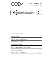 Coda 07X Operation Manual preview