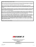 Preview for 4 page of Code 3 CD3974 Series Installation And Operation Instructions Manual