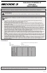 Preview for 8 page of Code 3 CD9012 Series Installation And Operation Instructions Manual