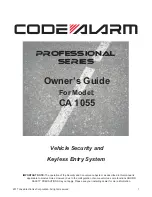 Code Alarm CA 1055 Owner'S Manual preview