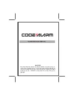 Code Alarm CA 440SS Owner'S Manual preview