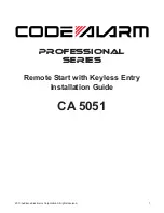 Code Alarm CA 5051 Installation Manual preview