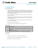 Preview for 6 page of Code Blue CB 6 Series Administrator'S Manual