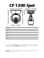 Preview for 1 page of Coemar CF 1200 Spot Manual