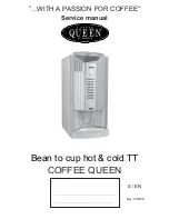 Coffee Queen Bean to cup hot & cold TT Service Manual preview