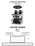 Preview for 1 page of Coffee Queen DM-2 User Manual