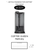 Preview for 1 page of Coffee Queen Harmony User Manual