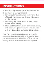 Preview for 4 page of Coghlan's Cast Iron Camp Cooker Instructions And Recipes Manual