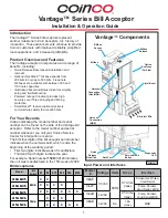 Coinco Vantage Series Installation & Operation Manual preview