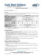 Preview for 27 page of Cold Shot Chillers ACWC-180-EM-DR-LT-0-5 Installation, Operation And Maintenance Instructions