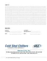 Preview for 38 page of Cold Shot Chillers ACWC-180-EM-DR-LT-0-5 Installation, Operation And Maintenance Instructions