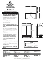 Preview for 2 page of ColdTech CFD-2F Specifications