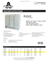 Preview for 1 page of ColdTech CFD-3F Specifications