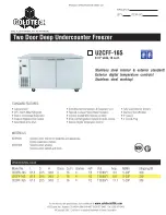 ColdTech U2CFF-16S Specifications preview