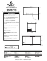 Preview for 2 page of ColdTech U2CRR-16S Specifications