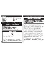 Preview for 22 page of Coleman 5428A Series Instructions For Use Manual