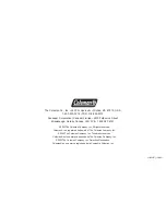 Preview for 32 page of Coleman 5430C Instructions For Use Manual