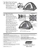 Preview for 2 page of Coleman 9160B807 Instructions